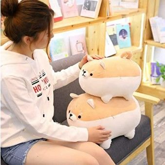 Photo 2 of Stuffed Animal Shiba Inu Plush Dog Toy Anime Corgi Kawaii Plush Soft Pillow, Plushies Shiba Inu Plush Plush Toy Pillows Doll Dog,Plush Toy Gifts for Girl NEW 
