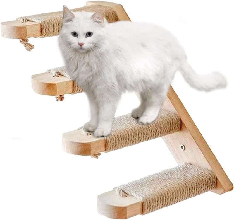 Photo 1 of Cat Climbing Stairway Cat Ladder and Cat Scratch Board,Cat Stairway Great for Scratching Lounging &JumpingCats Perch Platform Supplies Cat Activity NEW 