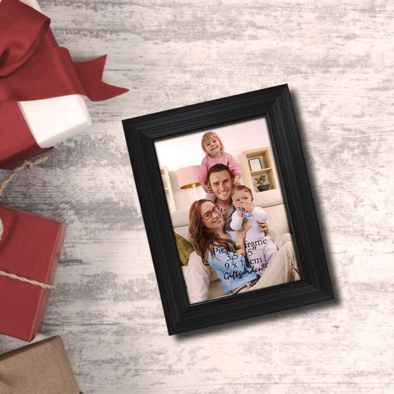 Photo 3 of Giftgarden 12 Pack 3.5x5 Picture Frame Black, Multiple 3.5 x 5 Photo Frames Bulk for Tabletop Display or Wall Hanging NEW 