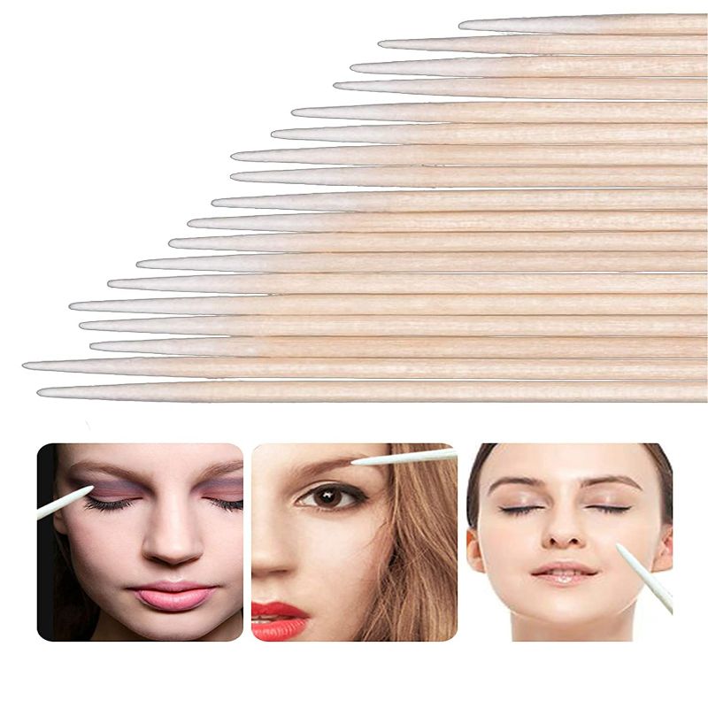 Photo 2 of 600 pcs Pointed Cotton Swabs Precision Microblading Cotton Tipped NEW 