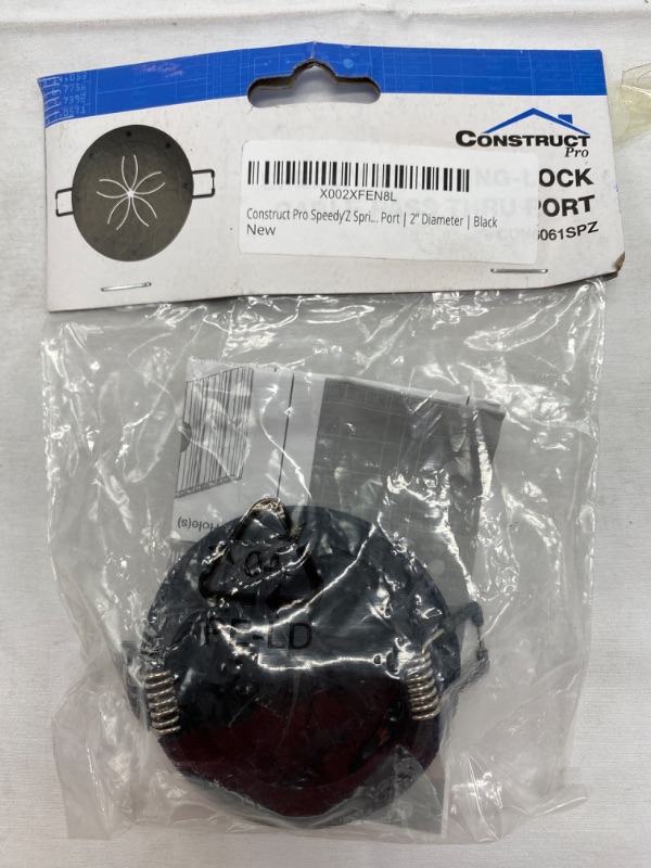 Photo 4 of Construct Pro Speedy Spring-Lock Cable Pass Through Port | 2 inch Diameter | Black NEW 