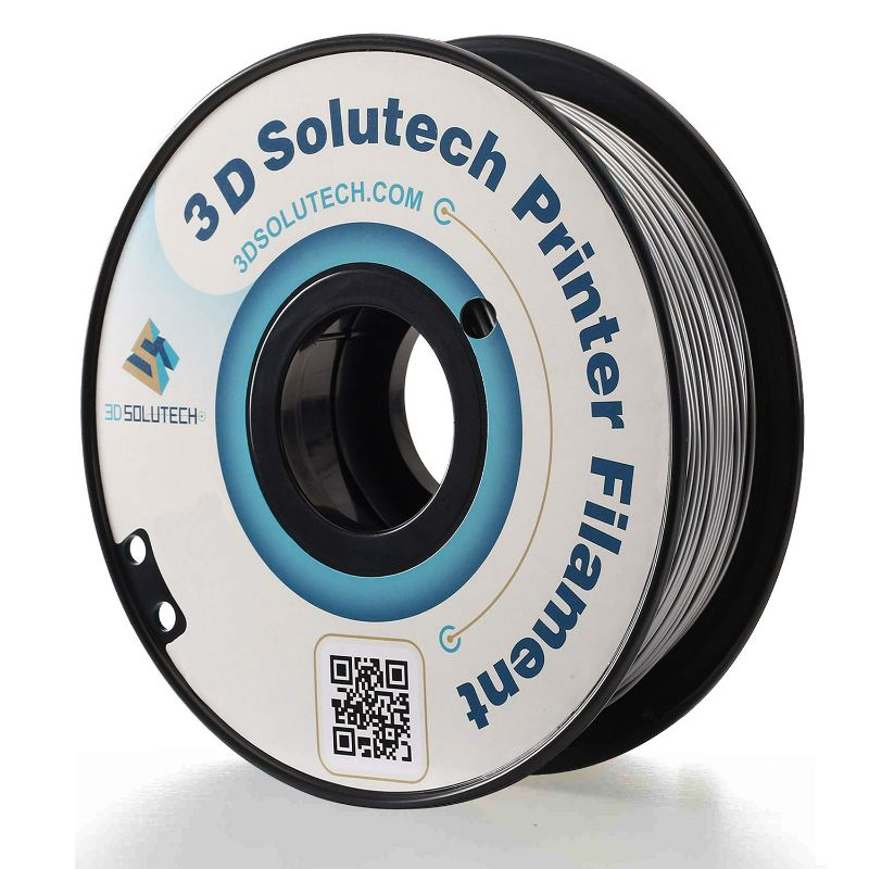 Photo 1 of 3D Solutech Silver Metal 3D Printer PLA Filament 1.75MM Filament, Dimensional Accuracy +/- 0.03 mm, 2.2 LBS (1.0KG) - PLA175TCMS NEW 