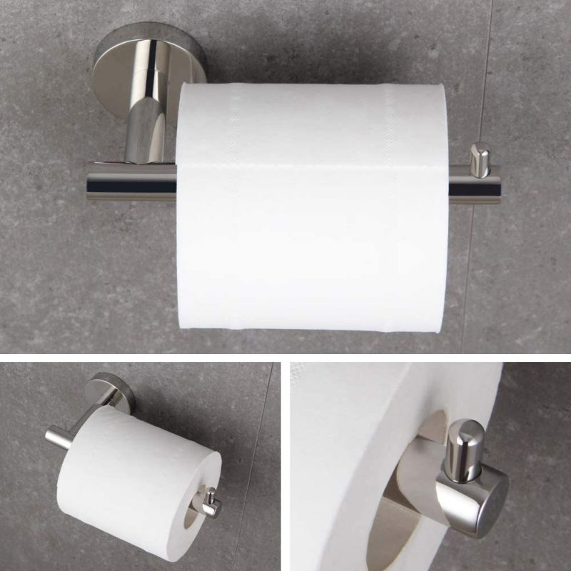 Photo 2 of BEIGEEWY SUS 304 Stainless Steel Toilet Paper Roll Holder Paper Towel Dispenser Tissue Hanger Wall Mounted Polished Finish NEW 