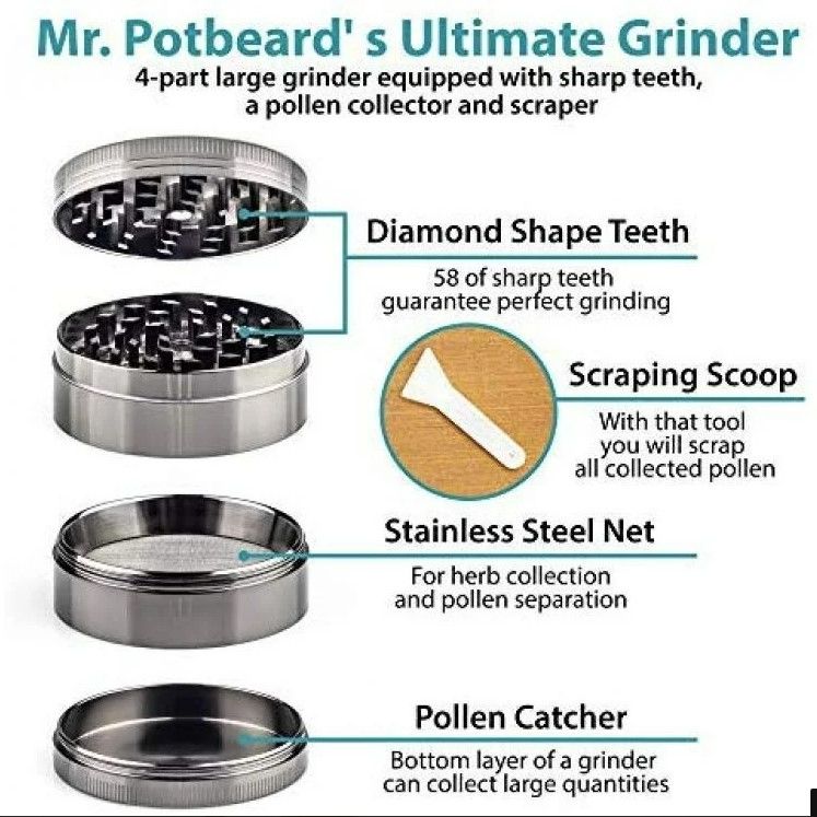 Photo 3 of MR. POTBEARD Stash Boxes Kit with Herb Grinder, Odor Absorber, Airtight Containers, Poking Tool and Rolling Tray - Bamboo Secret Boxes - Organizer and Accessories - Includes 2 x Smell Proof Jars