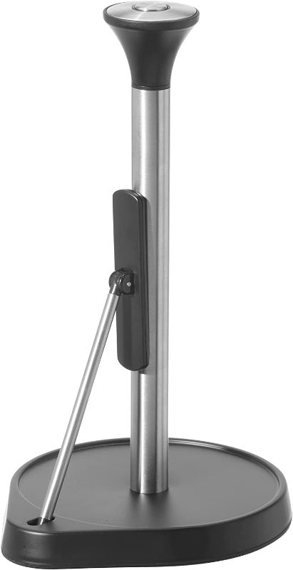 Photo 1 of Oggi Paper Towel Holder, 13.5" H, Black, Stainless Steel NEW 