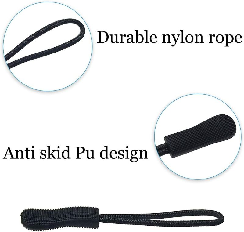 Photo 2 of 20 Pcs Zipper Pulls, Nylon Cord Extension Zipper Tab Zipper Tags Cord Pulls for Backpacks, Luggage, Jackets, Purses, Handbags (Multi-Color) NEW 