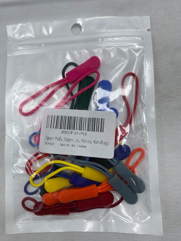 Photo 4 of 20 Pcs Zipper Pulls, Nylon Cord Extension Zipper Tab Zipper Tags Cord Pulls for Backpacks, Luggage, Jackets, Purses, Handbags (Multi-Color) NEW 
