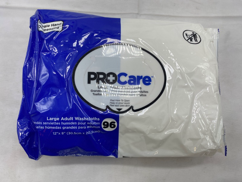 Photo 2 of FQCRW096 - First Quality Procare Adult Washcloth Soft Pack, 12 x 8 New