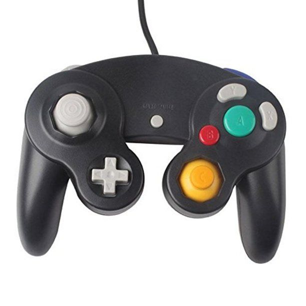 Photo 1 of Gamecube Replacement Controller - Black - by Mars Devices NEW 