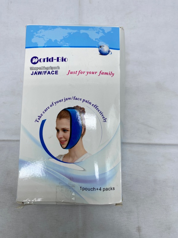 Photo 4 of Face Ice Pack Wrap Jaw Pain Relief Wrap for TMJ, Wisdom Teeth, Head and Chin, 4 Reusable Hot Cold Compress Gel Packs for Face Swelling, Injuries, Oral and Facial Surgery, Dental Implants and Migraine NEW 
