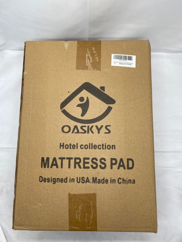 Photo 4 of oaskys King Mattress Pad Cover Cooling Mattress Topper Pillow Top with Down Alternative Fill (8-21”Fitted Deep Pocket King Size) NEW 