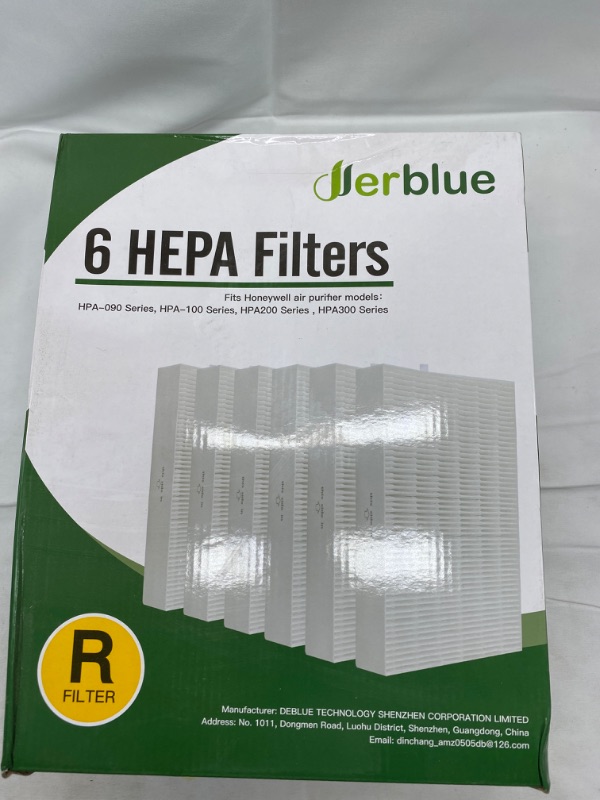 Photo 4 of DerBlue 6pcs True Filter R HEPA Filters R Replacement for Honeywell HRF-R1 HRF-R2 & HRF-R3 Filter R NEW 