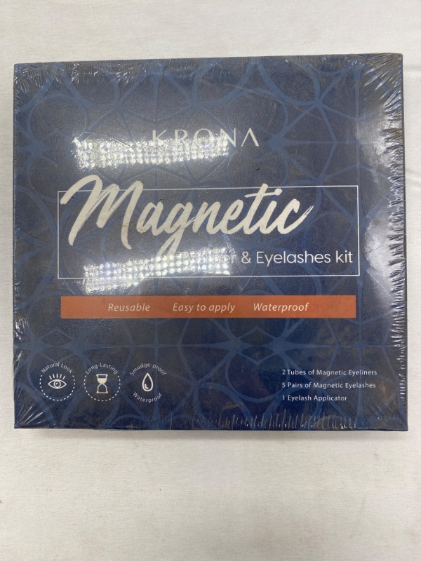 Photo 3 of KRONA Magnetic Eyelashes With Eyeliner Kit - 2 Tubes Of Magnetic Eyeliner NEW 