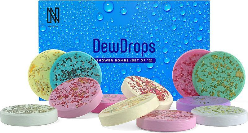 Photo 1 of DewDrops Set of 12 Shower Bombs – Shower Steamers - Aromatherapy – Essential Oils for Home Spa – in Shower Steamer Spa - Vaporizing Shower Tablets – for Mom and Wife NEW 