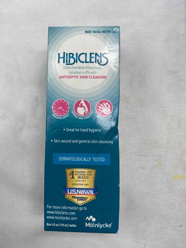 Photo 3 of Hibiclens – Antimicrobial and Antiseptic Soap and Skin Cleanser – 4 oz – for Home and Hospital – 4% CHG  NEW 