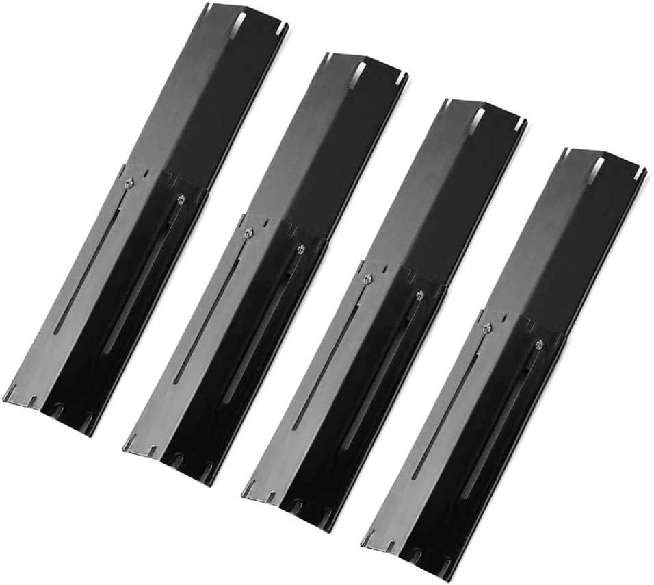 Photo 1 of Outspark Universal Replacement Heavy Duty Adjustable Porcelain Steel Heat Plate Shield,Heat Tent,Flavorizer Bar,Burner Cover,Flame Tamer for Gas Grill, Extends from 11.75" up to 21" L (4-Pack) NEW 