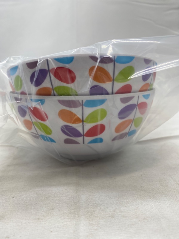 Photo 1 of Glad Round Colorful Color Bowls (2-Pack) NEW 