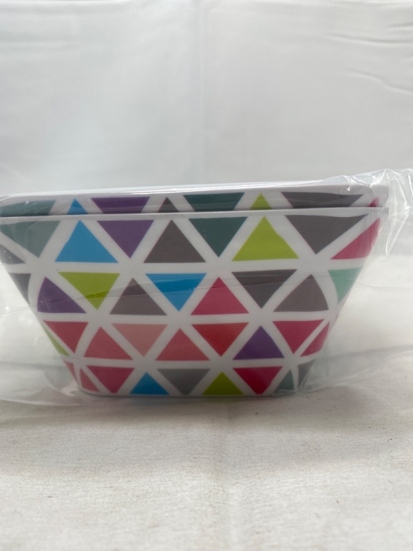 Photo 1 of Glad Small Rectangle Colorful Bowls (2-Pack) NEW 