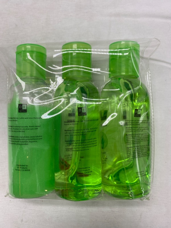 Photo 2 of Daily Touch 3PK Travel Kit Shower Gel -Shampoo - Conditioner - Scent : Aloe Vera