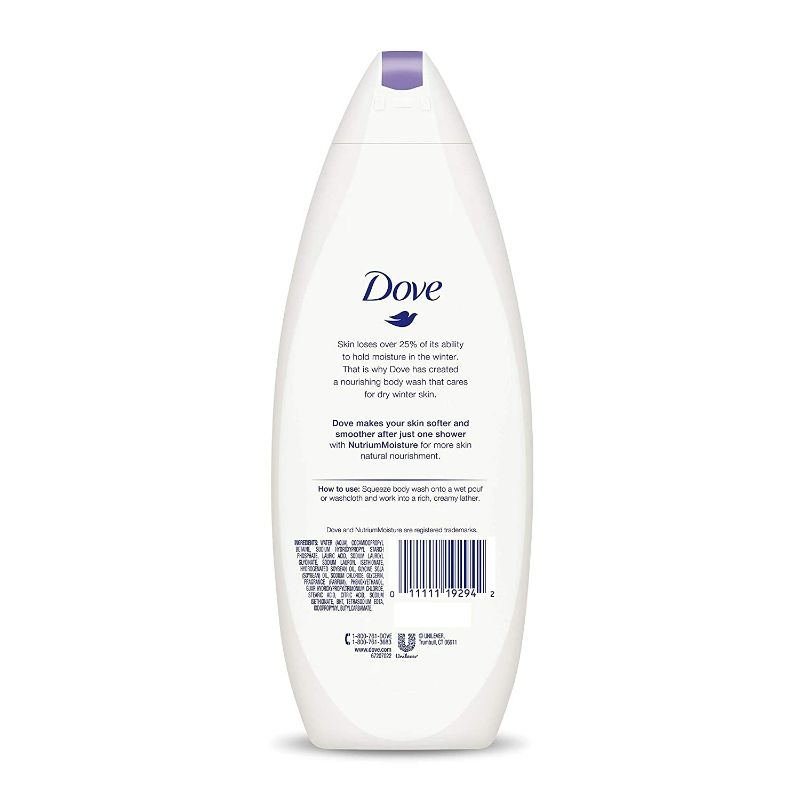 Photo 2 of Dove Body Wash To Nourish and Moisturize Dry Skin Winter Care for Softer, Smoother Skin After Just One Shower 24 oz, (2-Pack) NEW 