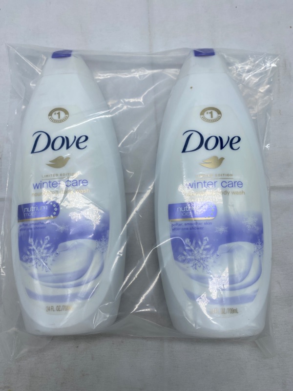 Photo 3 of Dove Body Wash To Nourish and Moisturize Dry Skin Winter Care for Softer, Smoother Skin After Just One Shower 24 oz, (2-Pack) NEW 