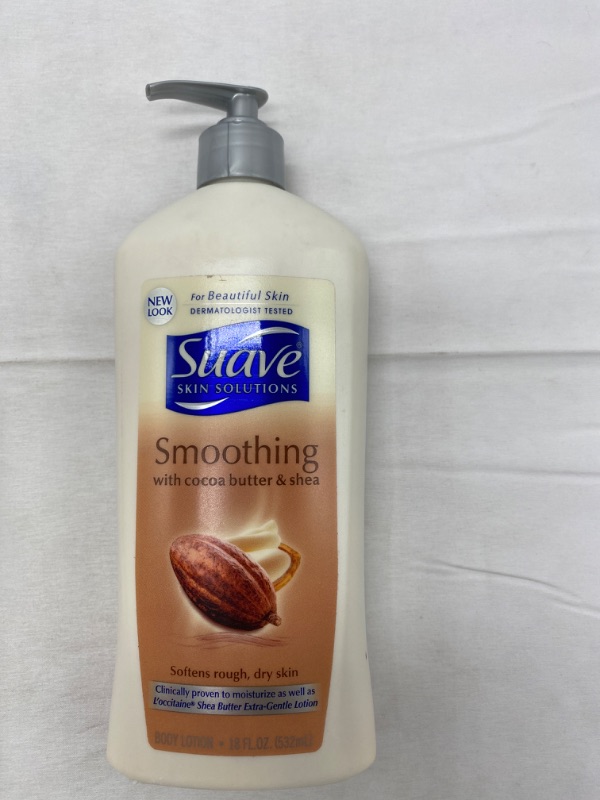 Photo 3 of Suave Skin Solutions Body Lotion, Cocoa Butter & Shea, 18 oz NEW 