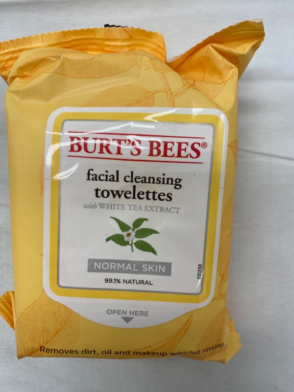 Photo 3 of Burts Bees Purifying Facial Wipes, White Tea, 30 ct (3-Pack) NEW 