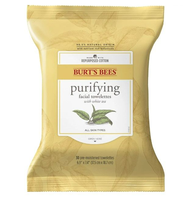 Photo 1 of Burts Bees Purifying Facial Wipes, White Tea, 30 ct (3-Pack) NEW 