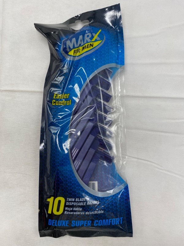 Photo 1 of Marx for Men Twin Blade Disposable Razor Size 10ct NEW 