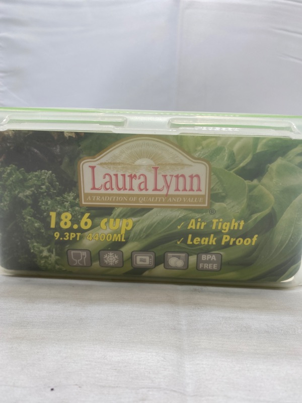 Photo 1 of Laura Lynn Air Tight Container 18.6 Cups/4400ml NEW 