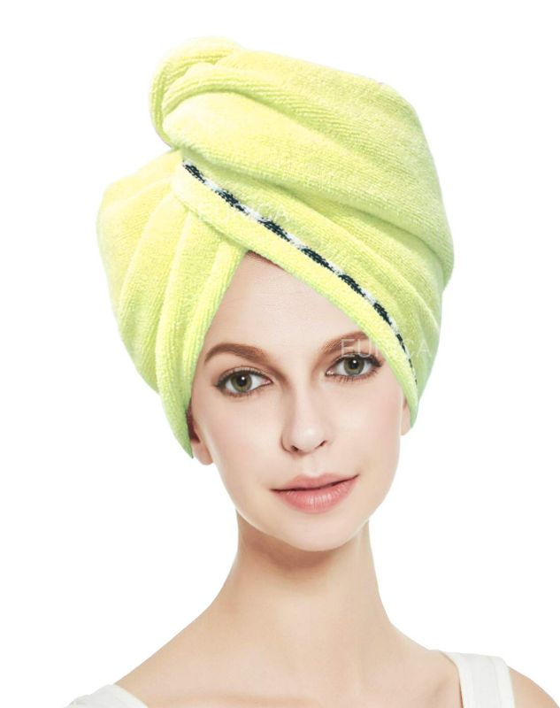 Photo 1 of Hair Towel Microfiber Turban Head Wrap Microfiber Towel Bath Towels Hair Wrap Hair Towel Wrap Hair Cap Towel Wraps Hair Drying Towels Fast Drying Pack of  + 4  White/Blue/Pink) NEW 