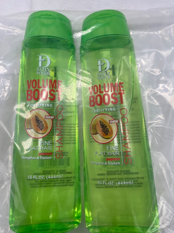 Photo 1 of Daily Touch Volume Boost Purifying Shampoo Fine Flat Hair 15FL oz (2-Pack) NEW 