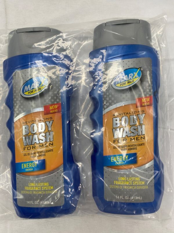 Photo 1 of Marx for Men Revitalizing Body Wash for Men 14fl oz (2-Pack) NEW 