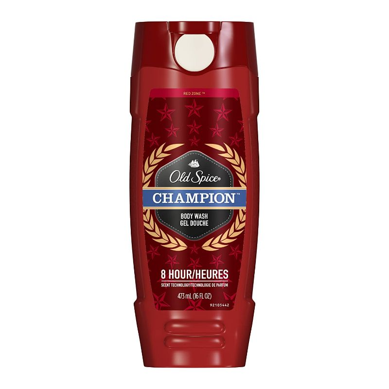 Body Wash for Men by Old Spice, Red Zone Champion Scent Men's Body Wash, 16 ounce NEW 