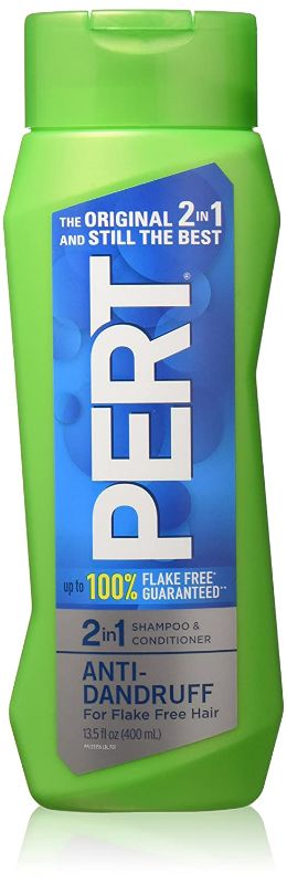 Photo 1 of Pert Plus 2 in 1 Shampoo and Conditioner Dandruff Control 13.5 Ounces (Pack of 2) NEW 