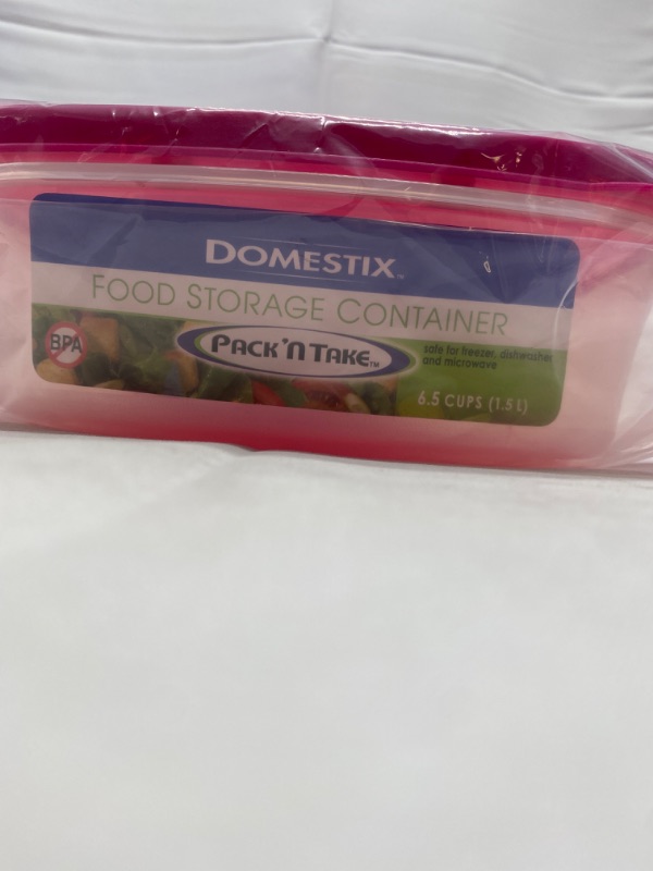 Photo 2 of Domestix Food Storage Container 2Pack 6.5 Cups/ 1.5L NEW 