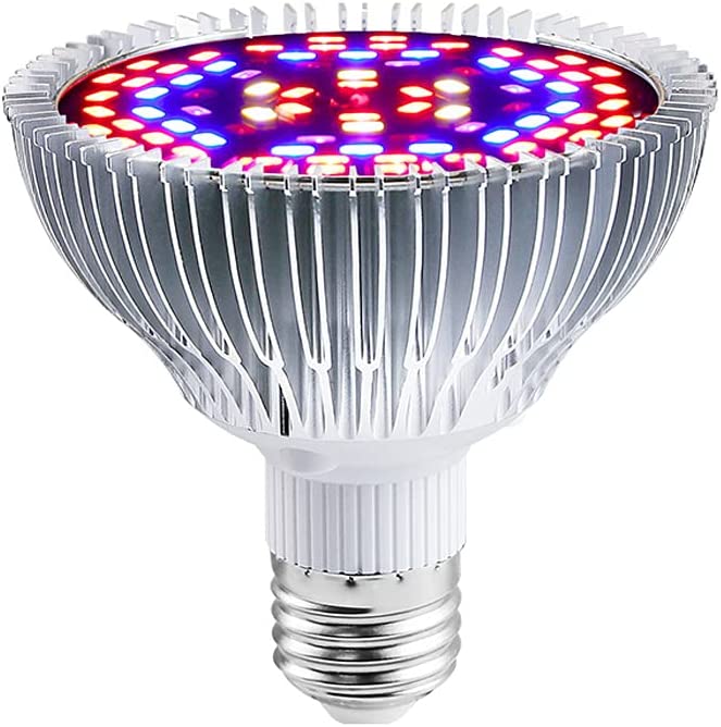 Photo 1 of Grow Light Bulb E27 50W, Led Plant Lamp Full Spectrum with UV and IR for Indoor Plant Veg Flower Garden Greenhouse Succulent, Energy Saving and Durable, NEW 