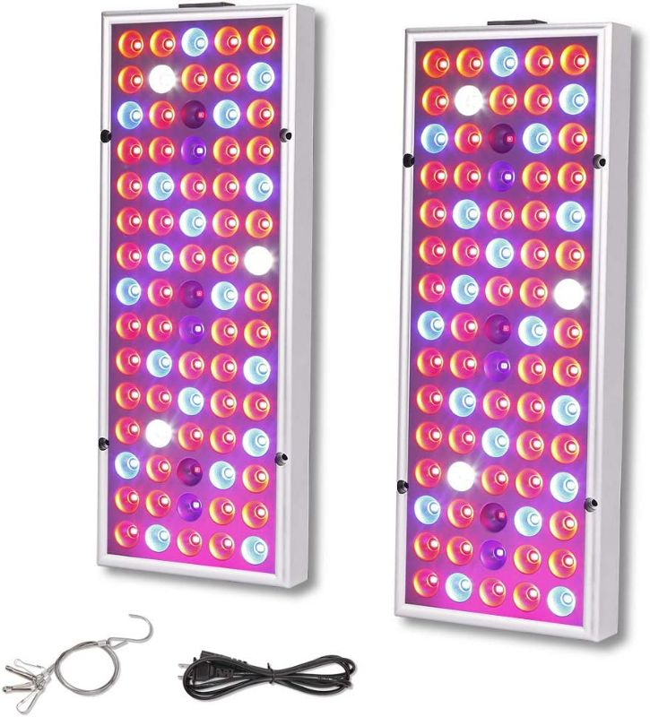 Photo 1 of 1 Pack LED Grow Light for Indoor Plants Sunlike Full Spectrum Panel Grow Lamp with IR & UV Plant Lights for Seedling Vegetable and Flower NEW 