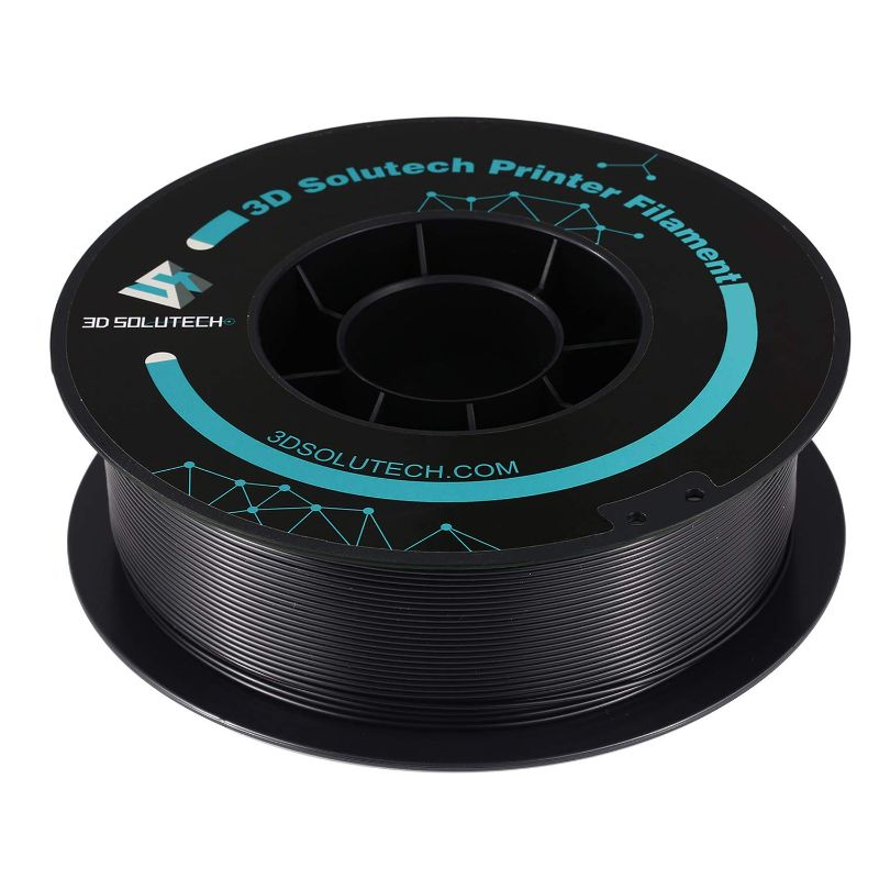 Photo 1 of 3D Solutech Real Black 3D Printer Premium PLA Filament 1.75MM Filament, Dimensional Accuracy +/- 0.03 mm, 2.2 LBS (1.0KG), PREPLABLACK NEW 