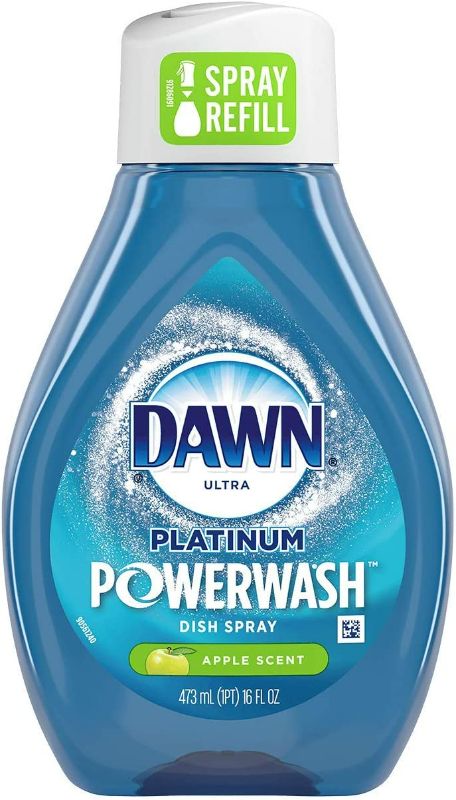 Photo 1 of Dawn Ultra Platinum Powerwash Dish Spray Refill Bottle Apple Scent (1-16 FL OZ) NEW 