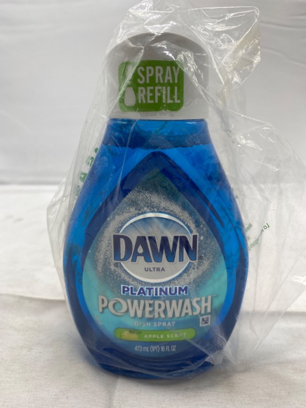 Photo 3 of Dawn Ultra Platinum Powerwash Dish Spray Refill Bottle Apple Scent (1-16 FL OZ) NEW 