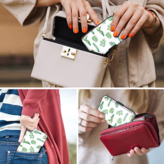 Photo 3 of Mini Credit Card Holder for Women or Men,RFID Blocking Slim Hard Card Case ID Case Travel Wallet NEW 