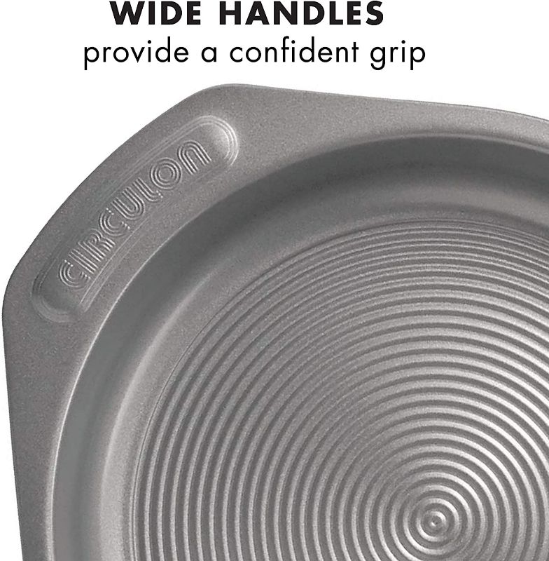 Photo 2 of Circulon Total Nonstick Baking Pan / Nonstick Cake Pan, Round - 9 Inch, Gray (2-Pack) NEW 