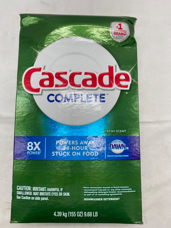 Photo 1 of Cascade Complete Powder Fresh Scent  155 oz Outer Box Minor Damage 