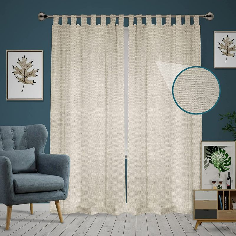 Photo 1 of Set of 2: Canvas Drop Cloth Curtains 54"x108". Bedroom Curtains, Living Room Window Curtains & Outdoor Farmhouse Curtains. Classic Rustic Curtains Pair by Dirt Defense. Cortinas Para Habitacion / Sala