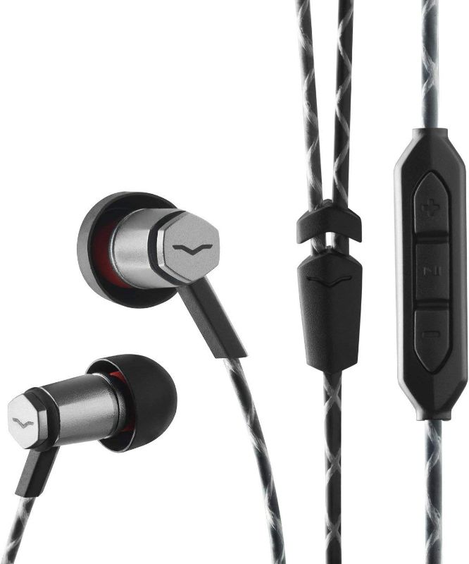 Photo 1 of V-MODA Forza Metallo In-Ear Headphones with 3-Button Remote & Microphone - Samsung and Android Devices, Gunmetal Black NEW 