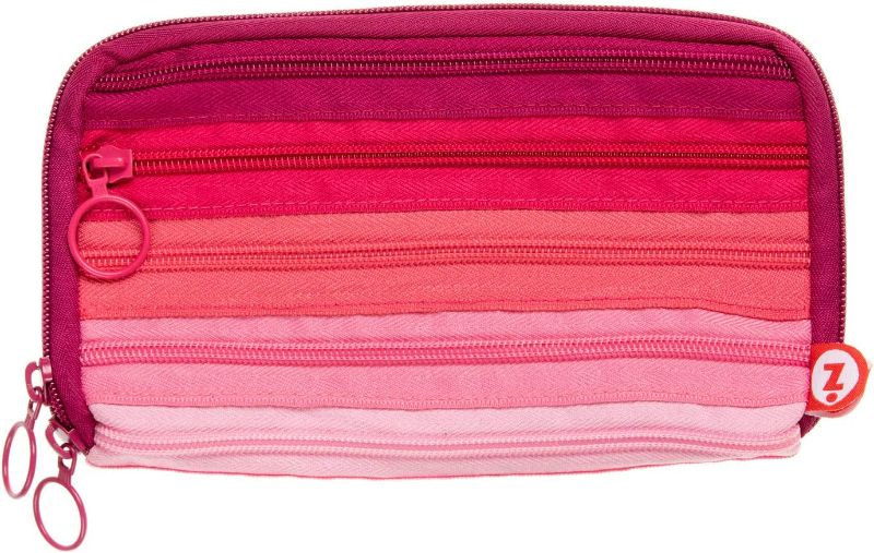 Photo 1 of ZIPIT Colors Pencil Case for Girls, Large Capacity Pouch Holds Up to 60 Pens, Machine Washable (Pink) NEW 