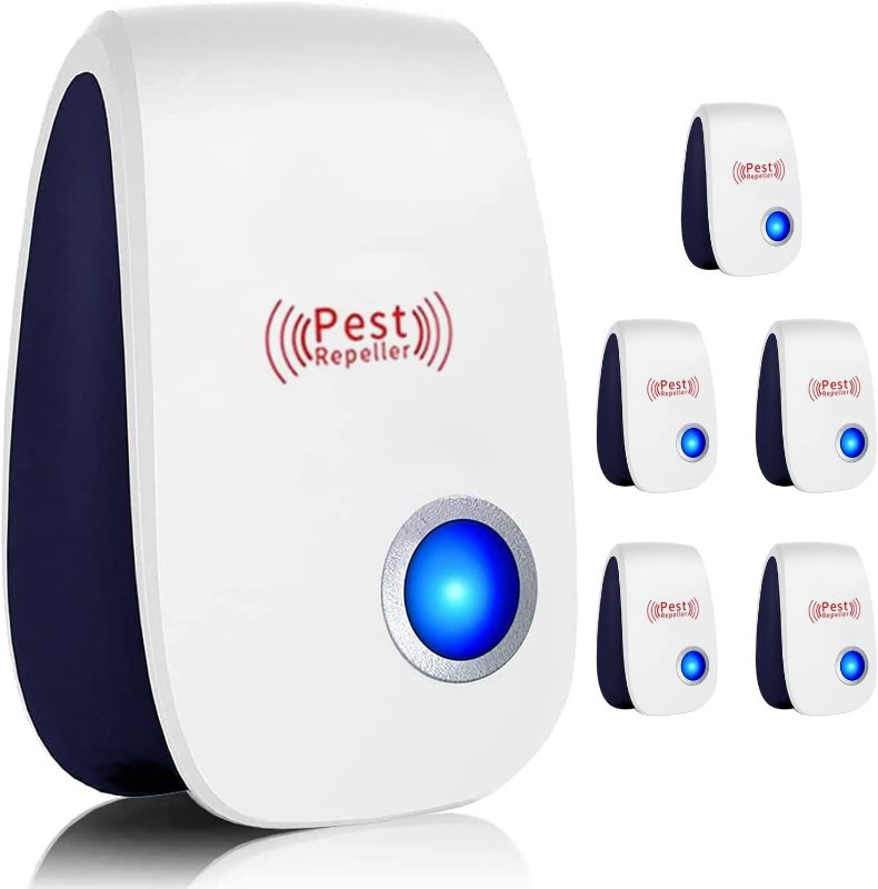 Photo 1 of Ultrasonic Pest Repeller 6 Packs,Ultrasonic Pest Repellent Plug in,Pest Control Indoor for Mosquito, Insect, Mice, Spider, Bug, Ant, Cockroach NEW 