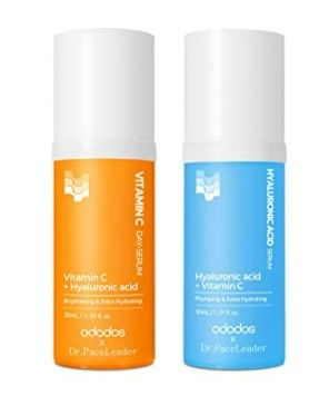 Photo 1 of 2 ODODOS Vitamin C Face Serum 50ml 1.69fl oz bottles & Hyaluronic Acid Serum 50ml 1.69fl oz 