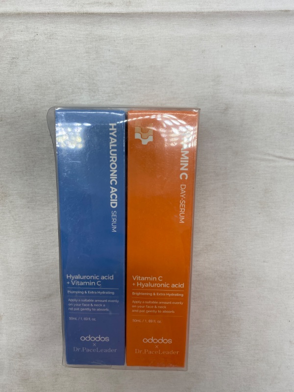 Photo 2 of 2 ODODOS Vitamin C Face Serum 50ml 1.69fl oz bottles & Hyaluronic Acid Serum 50ml 1.69fl oz 